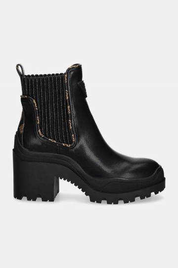 Ботинки Guess YVETTEN женские цвет чёрный каблук кирпичик FLFYTT ELE10 Ботинки Guess YVETTEN женские цвет чёрный каблук кирпичик FLFYTT ELE10