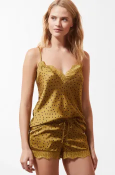 Женский золотистый  топ EDRIK Золотой M Etam 6524013