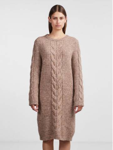 Pieces Трикотажна сукня 17140378 Коричневий Regular Fit Pieces Трикотажна сукня 17140378 Коричневий Regular Fit