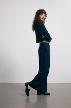 Reserved - Штани з додаванням віскози - темно-синій - 069JL-59X