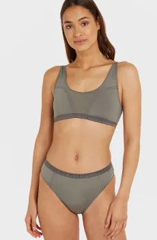 Женские серые трусики HIGH LEG TANGA Серый XS Calvin Klein 000QF7432E