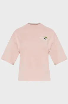 Женская розовая футболка CROPYN Розовый M Diesel A22507 0JMBD