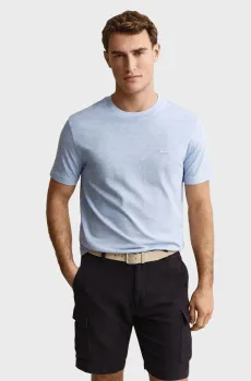 Мужская голубая футболка WASHED SLUB Голубой L Gant 2003419