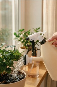 Лійка з розпилювачем - кремовий