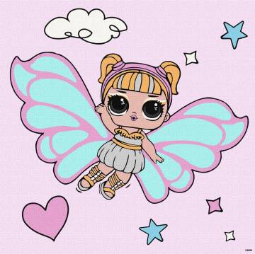 Картина за номерами Ідейка Lol Surprise OMG Fairies Skystarling 40 х 40 см (KHO1092)