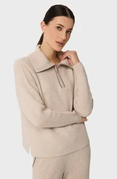 Женская бежевая шерстяная кофта Бежевый 40 MARC&ANDRE W25-00CH0423