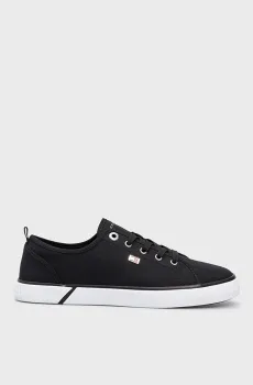 Женские черные кеды VULC CANVAS SNEAKER Черный 37 Tommy Hilfiger FW0FW08063