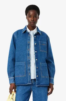 Женская синяя рубашка Синий 34 Lacoste BF212536L