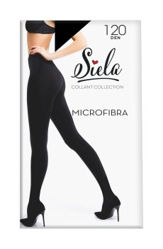 Теплые колготки женские Siela Microfibra 3D 120 DEN, Nero, размер 4