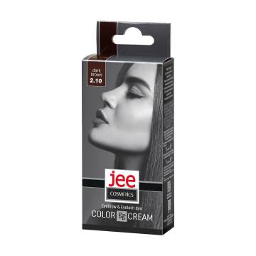 Крем-краска для бровей и ресниц Jee Cosmetics Eyebrow & Eyelash Dye Color Cream 2.10 Темно-коричневый, 15 мл Крем-краска для бровей и ресниц Jee Cosmetics Eyebrow & Eyelash Dye Color Cream 2.10 Темно-коричневый, 15 мл