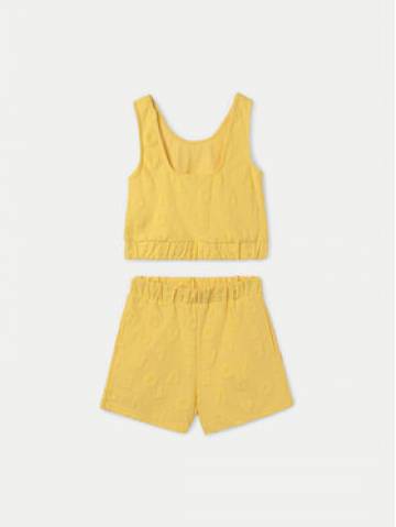 Mayoral Набір топ та шорти 6278 Жовтий Regular Fit Mayoral Набір топ та шорти 6278 Жовтий Regular Fit