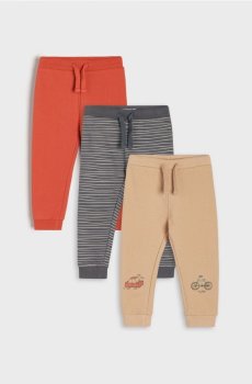 Трикотажні штани, 3 пари - бежевий