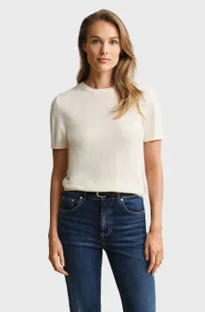 Женский белый джемпер LIGHT KNIT Белый L Gant 4805433
