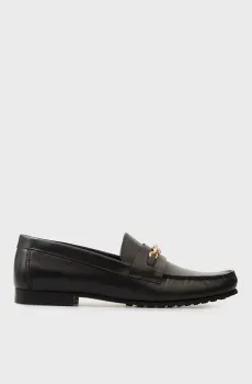 Женские черные кожаные лоферы CHAIN Черный 36 Tommy Hilfiger FW0FW08956