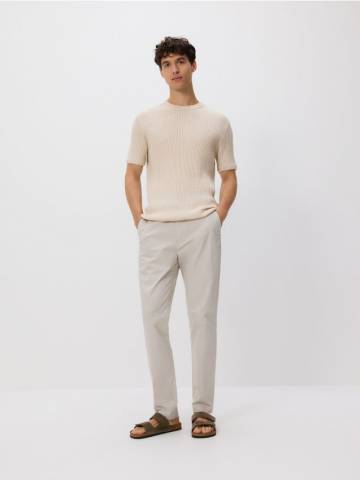 Reserved - Светр з короткими рукавами - бежевий - 012FR-08M