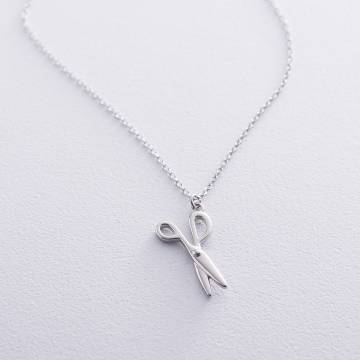 Серебряное колье "Ножницы" 18922 Серебряное колье "Ножницы" 18922