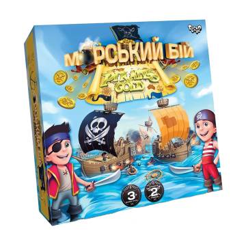 Настольная игра Danko Toys Морський бій. Pirates Gold, от 3 лет (G-MB-03U)