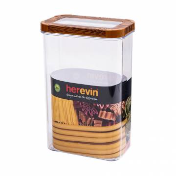 Контейнер Herevin Wood Transparent Lid с крышкой, прямоугольный, 2.5 л (161208-003) Контейнер Herevin Wood Transparent Lid с крышкой, прямоугольный, 2.5 л (161208-003)