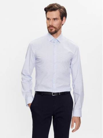 Calvin Klein Сорочка Logo Print K10K111642 Голубий Slim Fit Calvin Klein Сорочка Logo Print K10K111642 Голубий Slim Fit