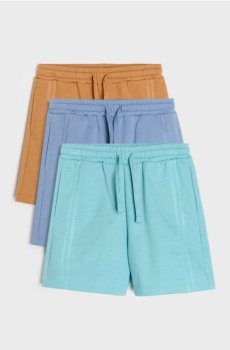 Бавовняні шорти 3 pack - коричневий
