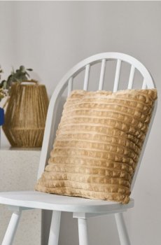 Подушка з тисненим візерунком - бежевий