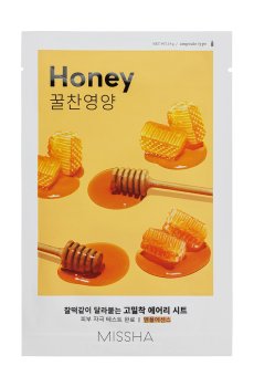 Питательная тканевая маска для лица Missha Airy Fit Sheet Mask Honey с экстрактом меда, 19 г