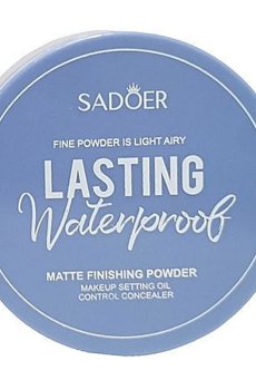 Матирующая пудра для лица Sadoer Lasting Waterproof Matte Finishing Powder, Natural Color, 15 г