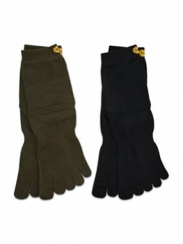 Vibram Fivefingers Набір з 2 пар високих шкарпеток unisex Wool Blend Crew S15C12P Чорний Vibram Fivefingers Набір з 2 пар високих шкарпеток unisex Wool Blend Crew S15C12P Чорний