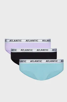 Женские трусики (3 шт) Разноцветный XL Atlantic 3LP-177