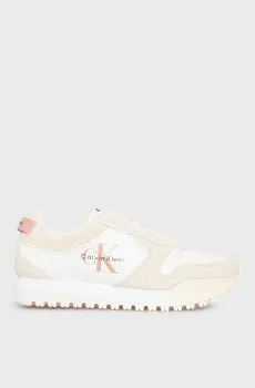 Женские белые кожаные кроссовки TOOTHY RUNNER Белый 37 Calvin Klein YW0YW02052
