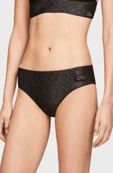 Женские черные трусики BIKINI SPARKLE Черный XS Tommy Hilfiger UW0UW04998