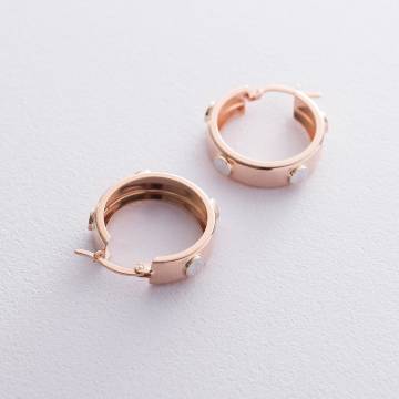 Золотые серьги - кольца с06670 Золотые серьги - кольца с06670