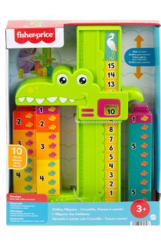 Обучающая игрушка Fisher-Price Учимся вместе Яркий аллигатор, от 3 лет (JCT13)