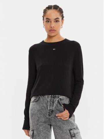 Tommy Jeans Светр Essential DW0DW17254 Чорний Regular Fit Tommy Jeans Светр Essential DW0DW17254 Чорний Regular Fit