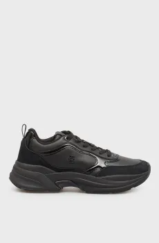 Женские черные кожаные кроссовки CHUNKY RUNNER Черный 36 Tommy Hilfiger FW0FW08840