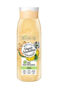 Освежающий гель для душа Bielenda Vegan Smoothie Shower Gel Дыня и ананас, 400 г