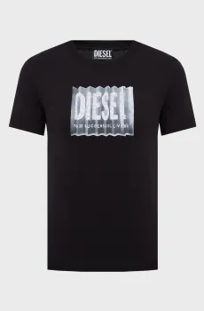 Женская черная футболка T-REG-MACROJOR MAGLIETTA Черный XS Diesel A21504 RHERA