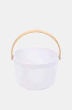 Кошик для зберігання з ручкою - білий
