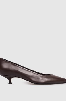 Коричневые кожаные туфли Cari