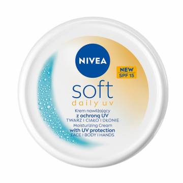 Увлажняющий крем для лица, рук и тела NIVEA Soft SPF 15, 100 мл