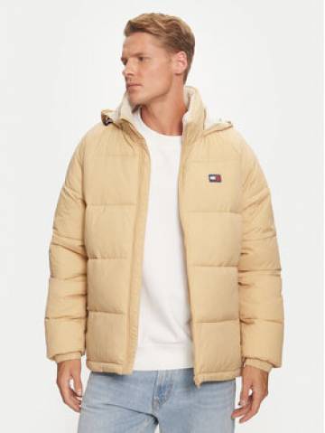 Tommy Jeans Пуховик DM0DM20003 Бежевий Relaxed Fit Tommy Jeans Пуховик DM0DM20003 Бежевий Relaxed Fit