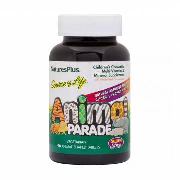 Мультивитамины для детей NaturesPlus Animal Parade, 90 жевательных таблеток Мультивитамины для детей NaturesPlus Animal Parade, 90 жевательных таблеток