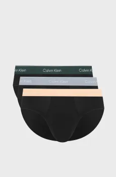 Мужские черные брифы (3 шт) HIP BRIEF Черный S Calvin Klein LV00NB4388