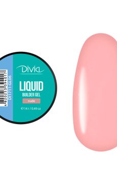Гель для наращивания ногтей Divia Liquid Builder Gel GL06 Nude, 14 г