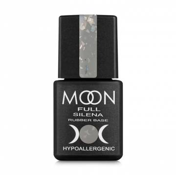 Цветная база для гель-лака Moon Full Silena Rubber Base 2037 Светло-серый с серебряной поталью, 8 мл Цветная база для гель-лака Moon Full Silena Rubber Base 2037 Светло-серый с серебряной поталью, 8 мл