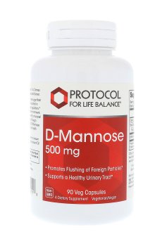 Д-Маноза Protocol For Life Balance D-Mannose 500 мг, 90 веганских капсул