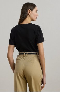 Хлопковая футболка Lauren Ralph Lauren