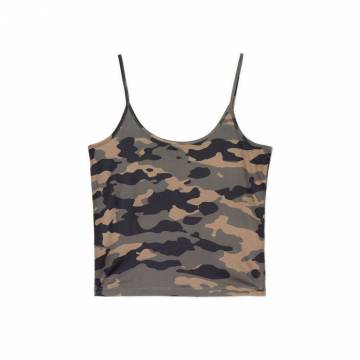 Cropp - Футболка з принтом - коричневувато-зелений Cropp - Футболка з принтом - коричневувато-зелений