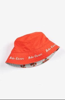 Детская двусторонняя хлопковая шляпа Bobo Choses Juicy Tomatoes
