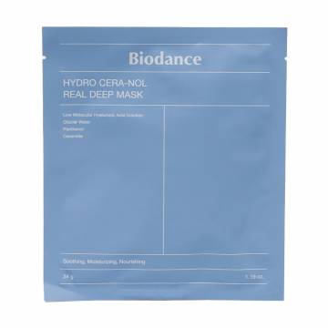 Гидрогелевая маска для лица Biodance Hydro Cera-Nol Real Deep Sheet Mask с керамидами и пантенолом, 34 г Гидрогелевая маска для лица Biodance Hydro Cera-Nol Real Deep Sheet Mask с керамидами и пантенолом, 34 г